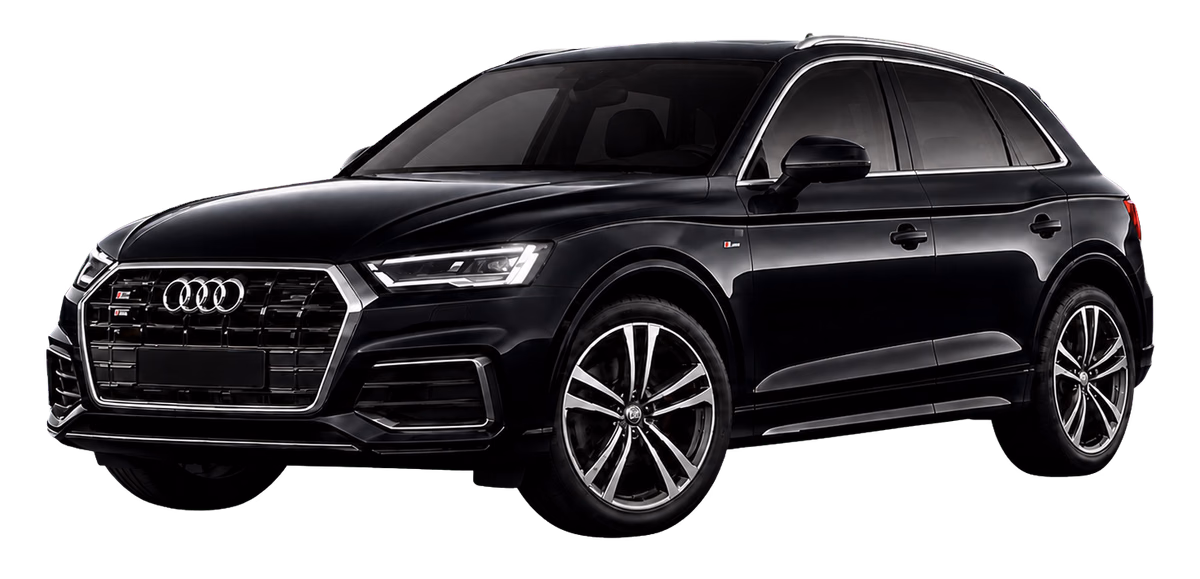 SUV preto representando a experiência de inteligência veicular VÆLON.